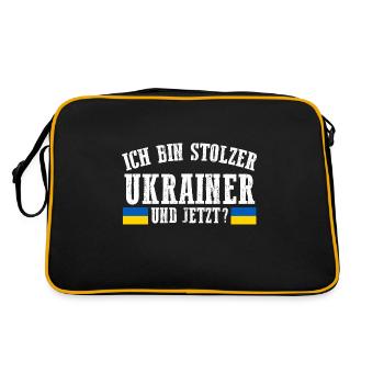 Ukrainiens Ukraine - Sac Retro - noir/or - Dos