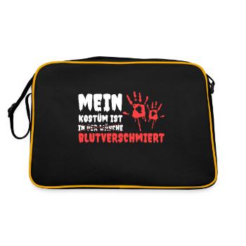 Mon costume est maculé de sang dans la lessive - Sac Retro - noir/or - Dos