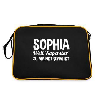 First name Sophia - Retro Bag - black/gold - Back