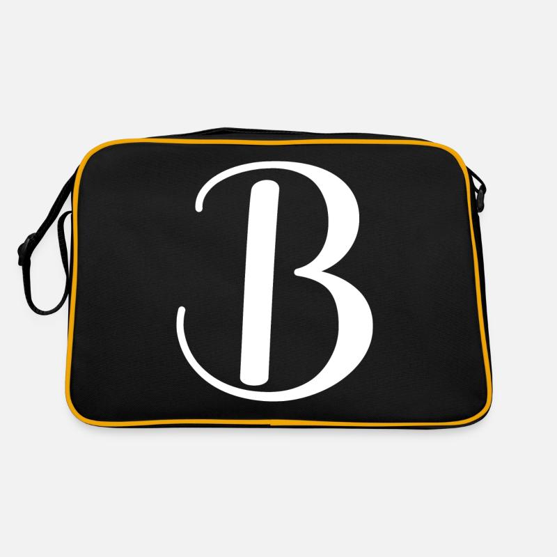 Calligraphy, initial B Retro Bag