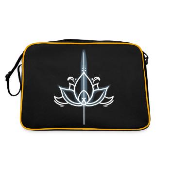 Lotus Minimalist - Retro Bag - black/gold - Back