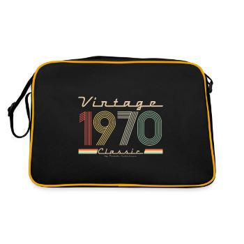 Vintage Classic 1970 - Retro Bag - black/gold - Back