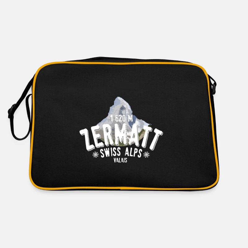 Zermatt Schweizer Alpen Retro Tasche