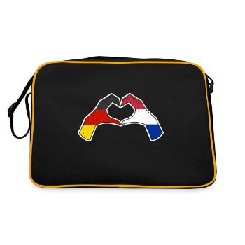 Holland Dutch Germany Netherlands - Retro Bag - black/gold - Back