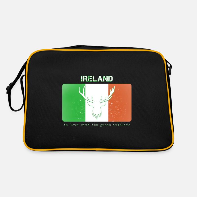 FAUNE ET DE LA FLORE D’IRLANDE Drapeau de l’Irlande Sac Retro