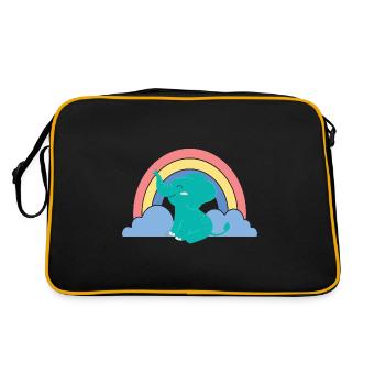 Bébé party bébé fille petit-enfant cadeau - Sac Retro - noir/or - Dos