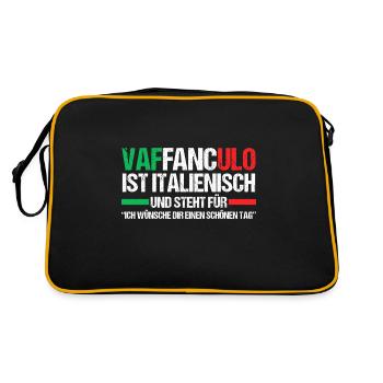 Italy Italian Vaffanculo - Retro Bag - black/gold - Back