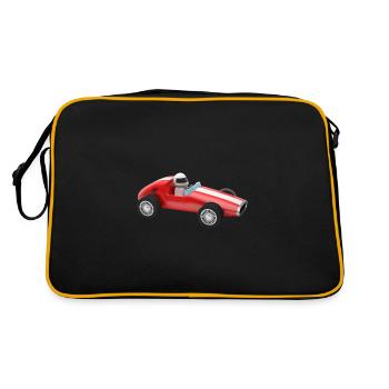 racing car auto automobile toy - Retro Bag - black/gold - Back