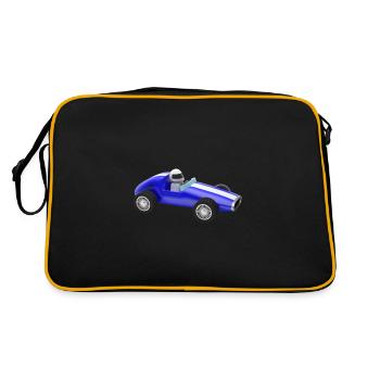 Rennwagen Auto Auto Spielzeug - Retro Tasche - Schwarz/Gold - Hinten