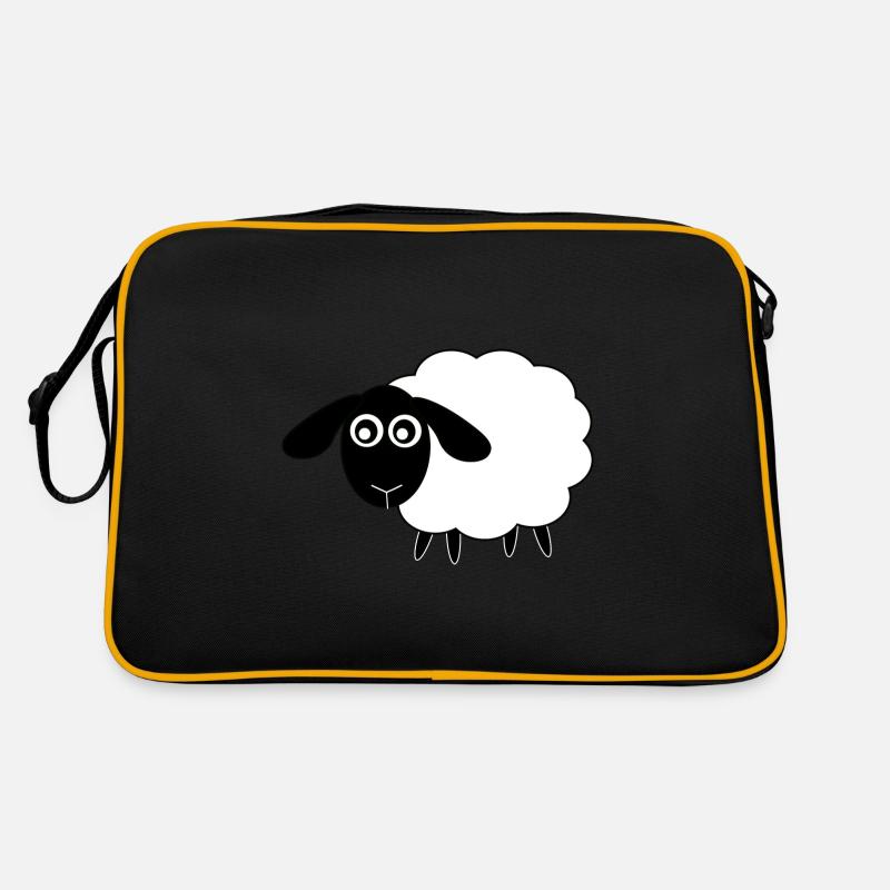 Schaf Geschenk Geschenkidee Retro Tasche