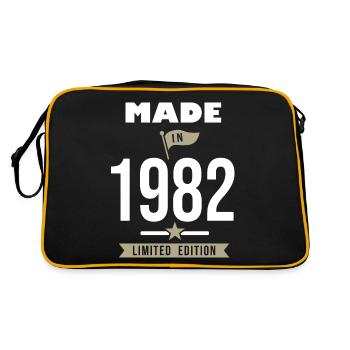 MADE IN 1982 né en 1982 anniversaire 40 ans cadeau - Sac Retro - noir/or - Dos