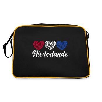 Holland Netherlands Netherlands - Retro Bag - black/gold - Back