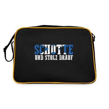 Scots Scottish Scotland - Retro Bag - black/gold - Back