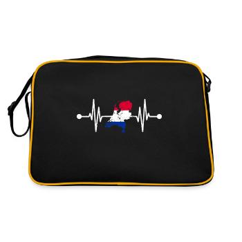 Holland Dutch Heartbeat Netherlands - Retro Bag - black/gold - Back