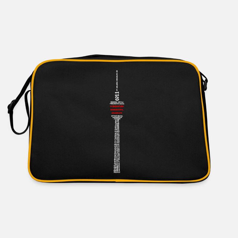 Stuttgart TV Tower (white and red) Retro Bag
