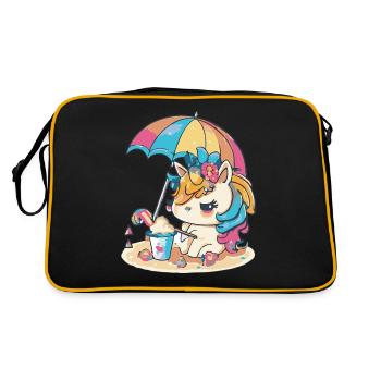 Arc-en-ciel d’été - Un jeu de couleurs - Sac Retro - noir/or - Dos