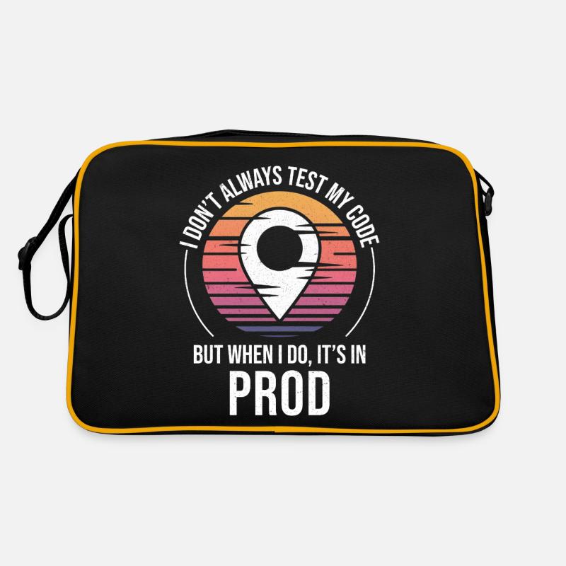 Développeur Codeur Programmeur Prod Test Humour Sac Retro