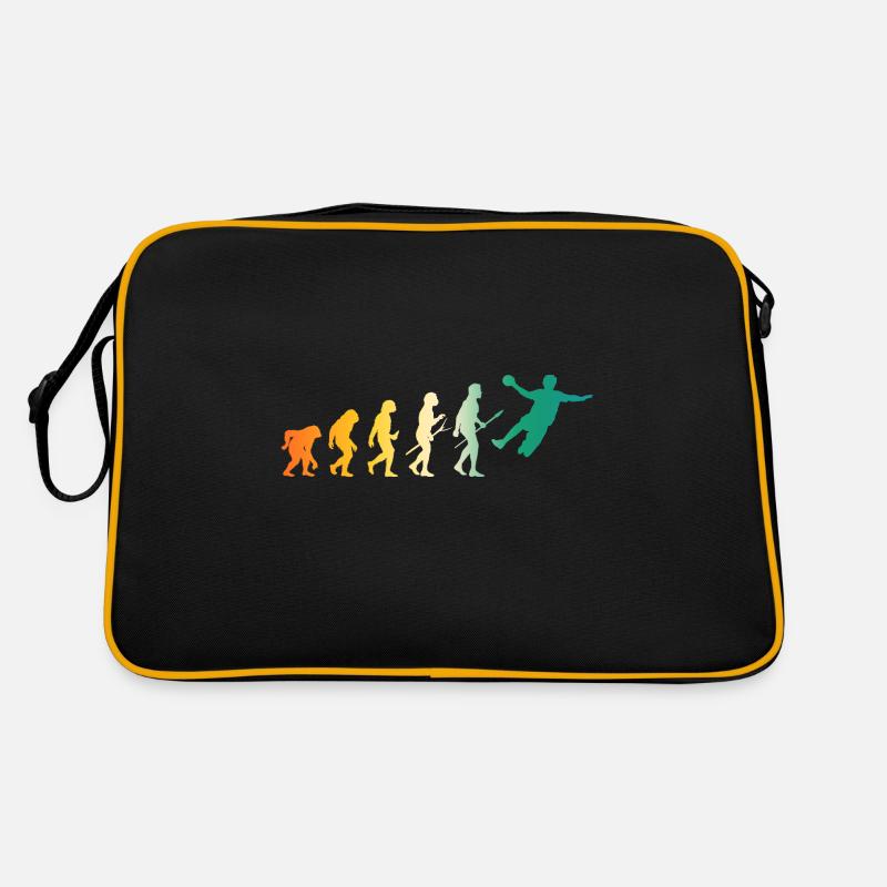 Handballer Evolution Handball - Retro Tasche - Schwarz/Gold