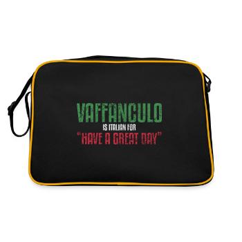 Vaffanculo signifie en italien Avoir un - Sac Retro - noir/or - Dos