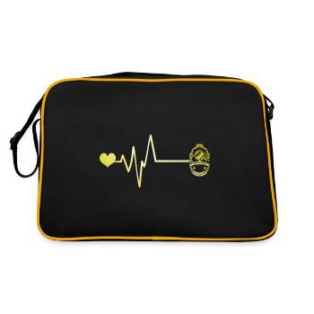Diving Apnea Heartbeat - Retro Bag - black/gold - Back