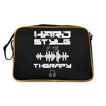 Hardstyle Techno Music Hard Style DJ - Retro Bag - black/gold - Back