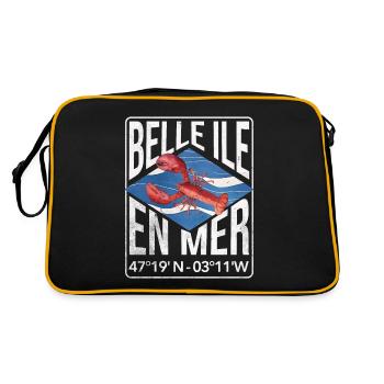 Belle ile en mer lobster - Sac Retro - noir/or - Dos