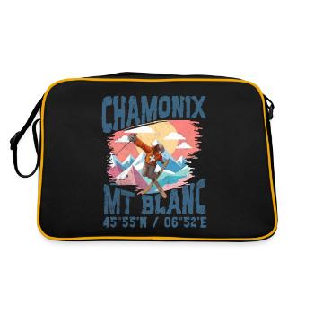 Chamonix freestyle blc - Retro Bag - black/gold - Back