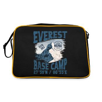 Everest Base Camp Nepal Copy - Sac Retro - noir/or - Dos