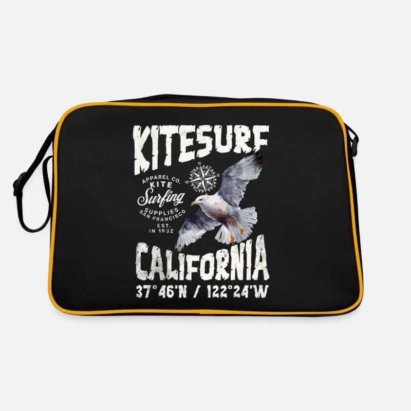Kitesurfen in San Francisco Retro Tasche