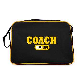 coach on Gift Humor Coach coaching coach - Retro Bag - black/gold - Back