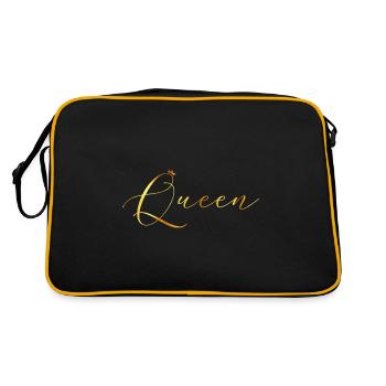 Queen - Retro Bag - black/gold - Back