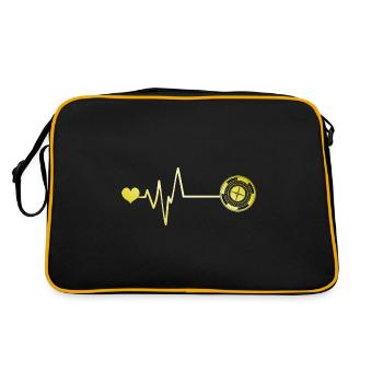 Roulette Pulse Heart - Retro Bag - black/gold - Back