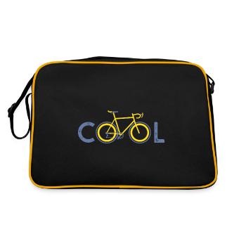 cool bike cyclist cool bike bikes bikes - Retro Bag - black/gold - Back