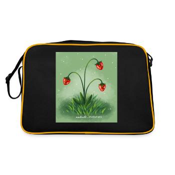Fraises - Sac Retro - noir/or - Dos