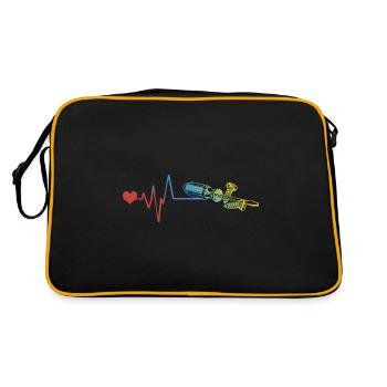 Screwdriver pulse heartbeat - Retro Bag - black/gold - Back