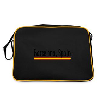 Künstlerischer Ausdruck im Stadtbild von - Retro Tasche - Schwarz/Gold - Hinten