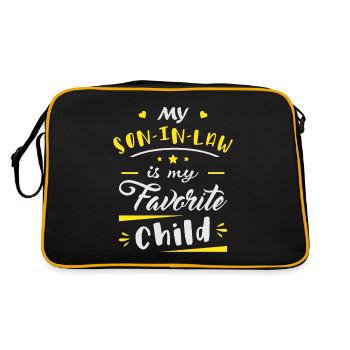 Mon gendre est mon enfant préféré - Sac Retro - noir/or - Dos