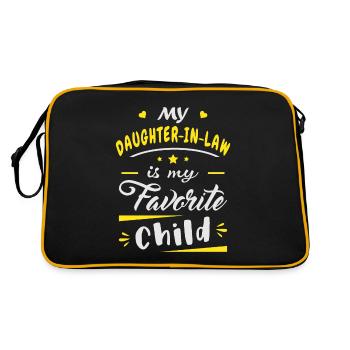 Ma belle-fille est mon enfant préféré - Sac Retro - noir/or - Dos