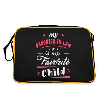 Ma belle-fille est mon enfant préféré - Sac Retro - noir/or - Dos