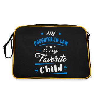 Ma belle-fille est mon enfant préféré - Sac Retro - noir/or - Dos