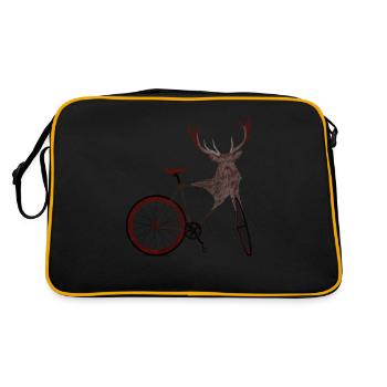 Stag vélo - Sac Retro - noir/or - Dos