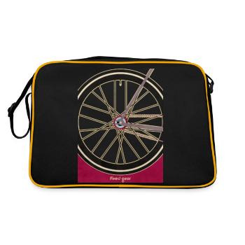 Single Speed Bicycle - Retro Bag - black/gold - Back