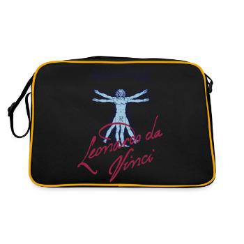 LEONARDO DA VINCI - Retro Tasche - Schwarz/Gold - Hinten