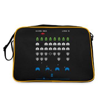 Who Invaders - Retro Bag - black/gold - Back