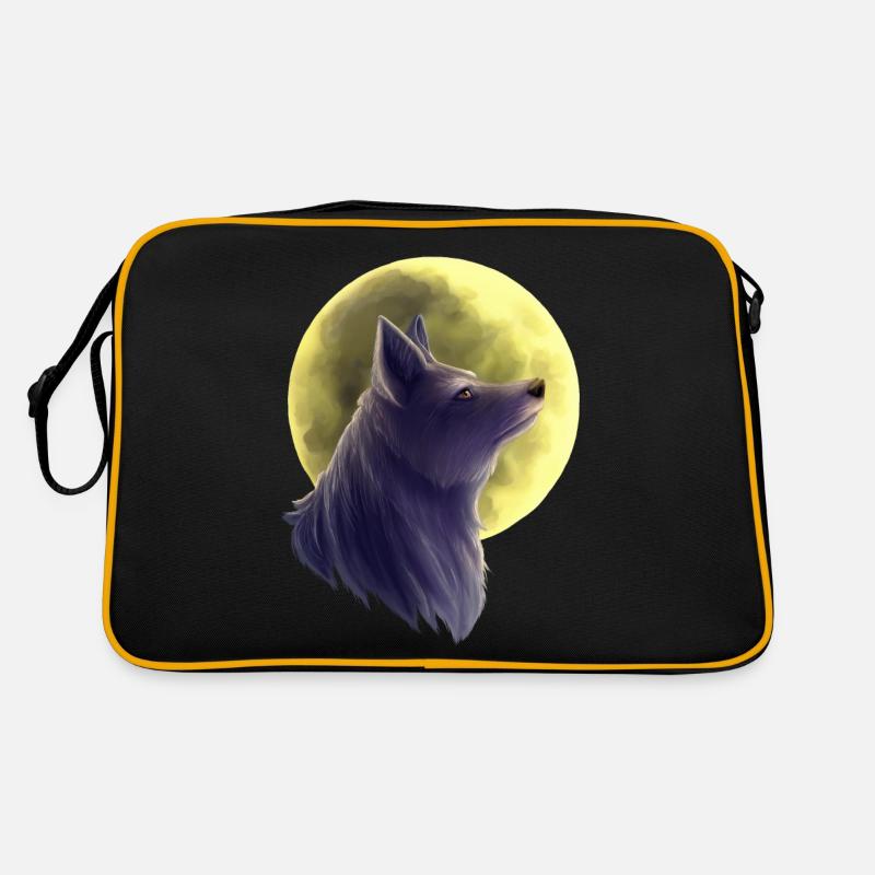 Wolf Painting Retro Bag