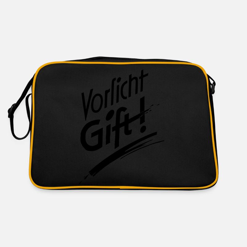Vorsicht Gift Retro Tasche