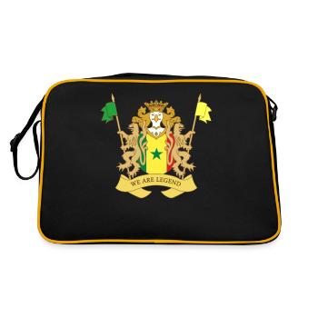 BLAZON SENEGAL - Retro Bag - black/gold - Back