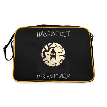 Hanging Halloween Bat - Retro Bag - black/gold - Back