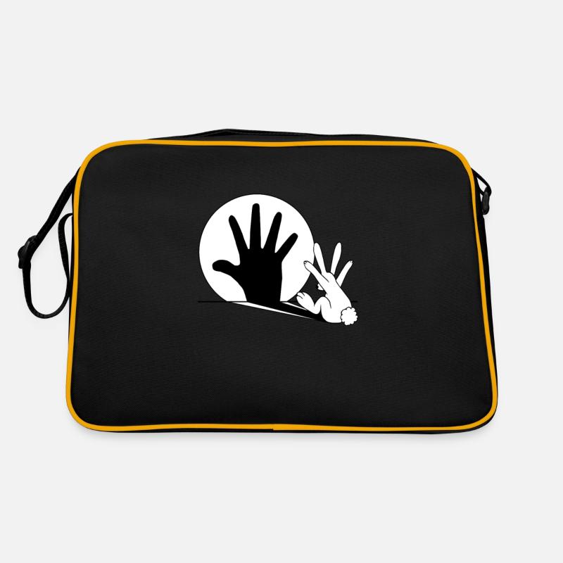 Rabbit Hand Shadow Retro Bag
