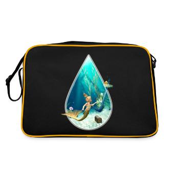 Petite Sirène 2 - Sac Retro - noir/or - Dos